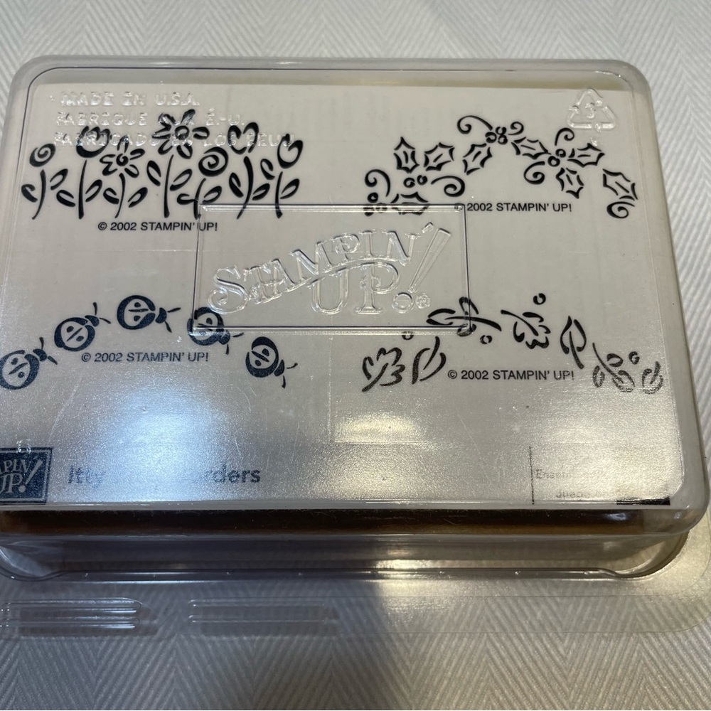 Stampin' Up! 3 NIB Rubber Stamp Sets Sprinkles, Hello Again& Itty Bitty Boarders - Picture 4 of 7